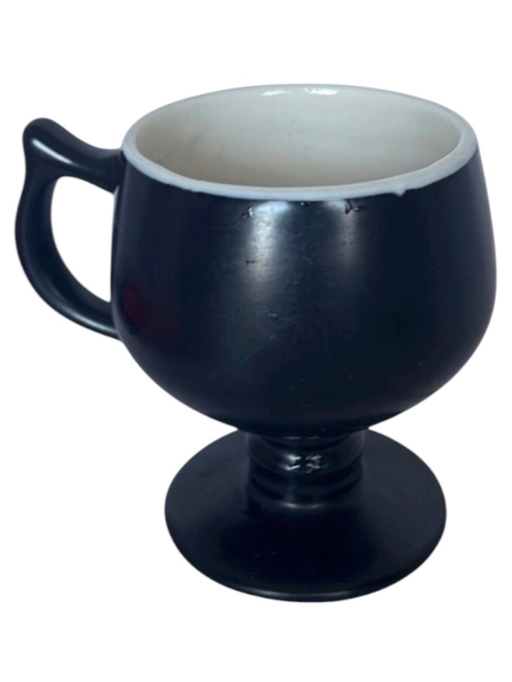 Vintage 8oz Hall Pottery Pedestal Mug